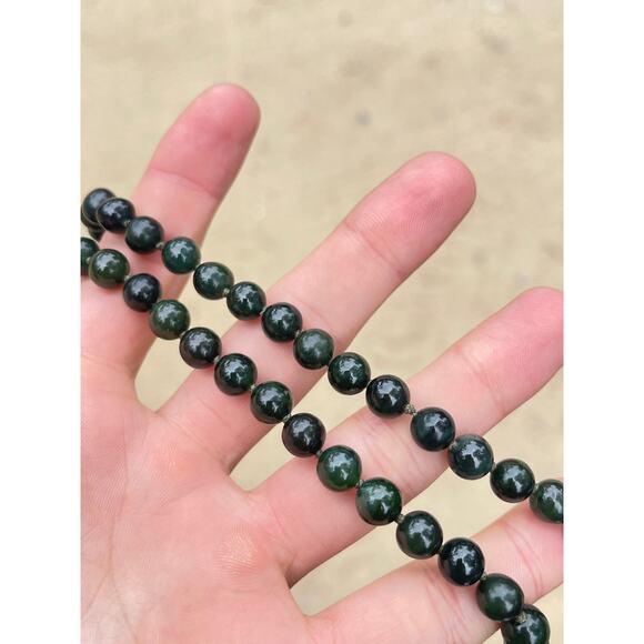 Vintage Jade Bead Strand 18” - Picture 5 of 6